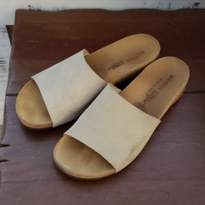 Nice suede slides